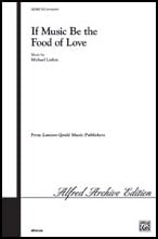 If Music Be the Food of Love SATB choral sheet music cover